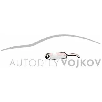 Zadní díl výfuku Díl výfuku střední Fiat Punto 1993 - 1999 1.2 75HP MPI