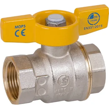 Vodovodní kohout Giacomini R731GA Kulový kohout, plnoprůtokový, pro topný plyn 650 °C, závity vnitřní