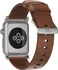 Řemínek na hodinky Nomad Horween Leather Strap Apple Watch 42/44/45/Ultra 49 mm hnědý/stříbrné zapínání