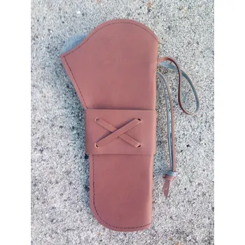 Sportovní střelba Opaskové pouzdro pro praváka - hnědé, kožené 208hko