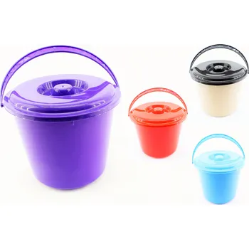 kbelík Vědro s víkem 7 l mix barev plast