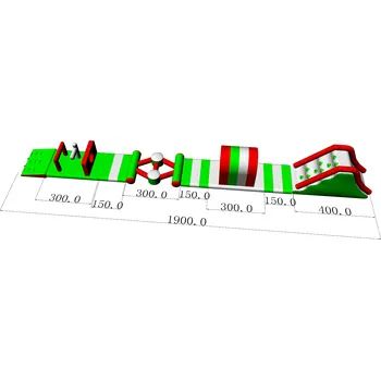 Nafukovací park na vodu | Vodní park | Dráha na vodu - 19m