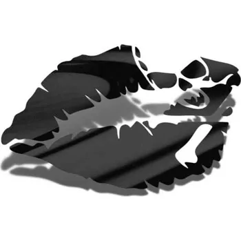 Samolepicí dekorace na vozidlo Samolepka Rty Lebka - 10x6