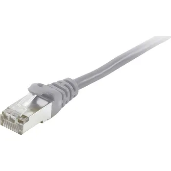 Datový kabel Equip 605505 RJ45 síťové kabely, propojovací kabely CAT 6 S/FTP 7.50 m šedá pozlacené kontakty 1 ks