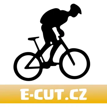 Samolepicí dekorace na vozidlo Samolepka Cyklista - 8x8
