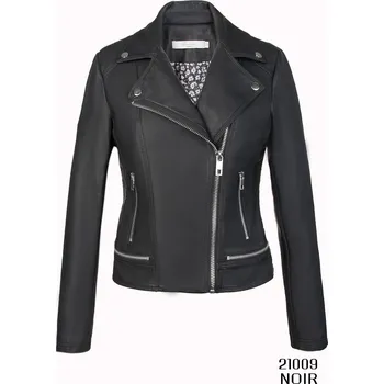 Dámská bunda Koženková bunda křivák Escandelle Paris 21009 Lady,barva: černá, velikost: 50