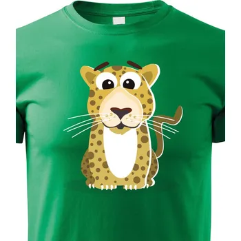 Chlapecké tričko Dětské triko Levhart, Barva Zelená, Velikost 158 cm/12 roků, Canvas Dětské tričko Bezvatriko.cz 1722