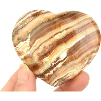 Aragonit pruhovaný srdce 177g (Pákistán)