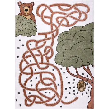Koberec Dětský kusový koberec Fun Honey with Bear cream, 80x150, hnědá, dětský pokoj, Dywany Łuszczów - 1 rok na vrácení + DOPRAVA ZDARMA k Vám i zpět