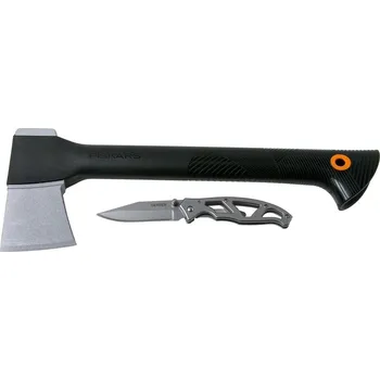 Sekera Fiskars Set Solid A6 + zavírací nůž Gerber 1057911
