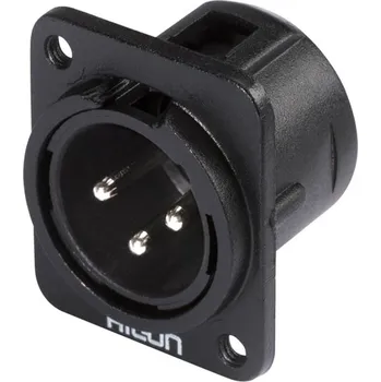 Elektrický konektor HICON X3DM-M3 panelový konektor M3 závity černý - samec + Prodloužená záruka 5 let zdarma