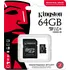 Paměťová karta Kingston Industrial micro SDXC 64 GB Class 10 UHS-I U3 + adaptér (SDCIT2/64GB)