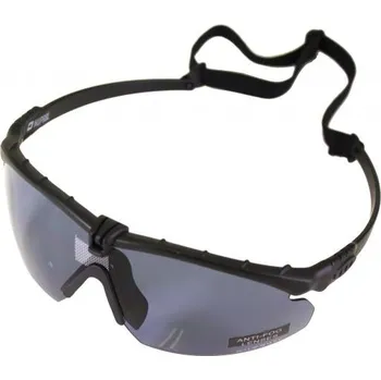 NUPROL NUPROL ochranné brýle BATTLE PRO'S (s vložkou), tmavá skla - Černá
