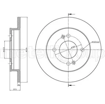 Brzdový kotouč Brzdový kotouč METELLI 23-0929C