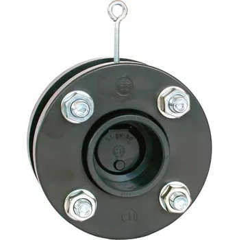 Ochranný vodní filtr Zpětná klapka s pružinou a přírubou 63 mm, DN=50 mm, d=63 mm