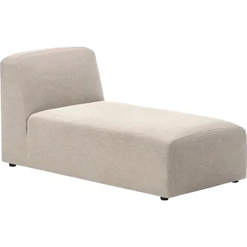 Otoman Béžová látková lenoška Kave Home Neom 152 cm