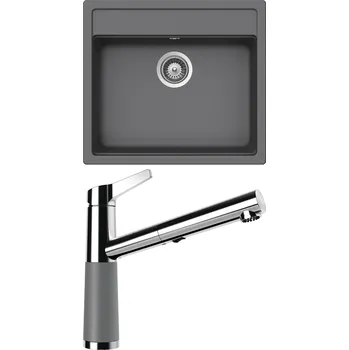 Granitový dřez Set Schock S21-7 (dřez Nemo N-100 Croma + baterie SC-510.120 Croma)