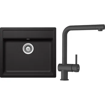 Granitový dřez Set Schock S10-1 (dřez Mono N-100 Stone + baterie Epos Stone)