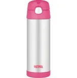 Thermos Termoska pro děti s brčkem 0,47l růžová