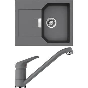 Kuchyňský dřez Set Schock S18-1 (dřez Manhattan D-100XS Croma + baterie Cosmo Croma)