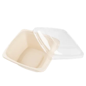 Jednorázové nádobí EcoPack Víčko PET na misky 470/710/950/1240 ml hranaté transparentní bal/50 ks Balení: 500