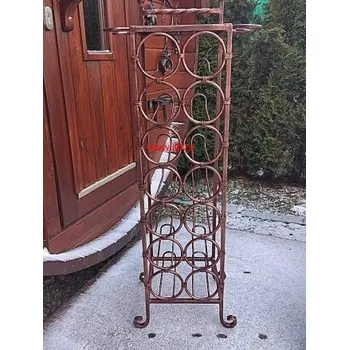 Chlazení Kovaný stojan na víno Stolička 3