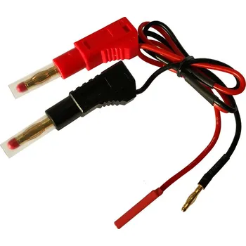 RC vybavení Nabíjecí kabel s banánky - 2mm (F+)(M-)