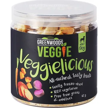 Krmivo pro psa 2x60g Greenwoods Veggie batáty s dýní a karotkou