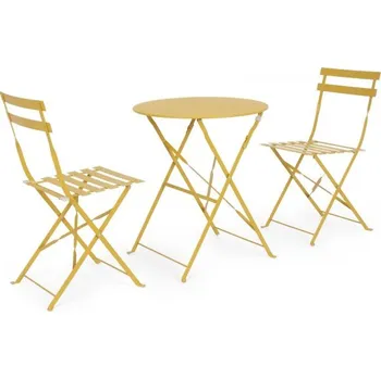 BIZZOTTO bistro set WISSANT žlutý 0803556