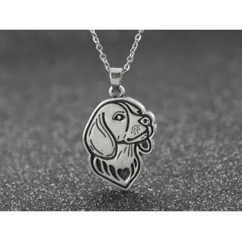 Náhrdelník BÍGL hlava - náhrdelník s přívěskem - stříbrný 1ks ŠP/FY