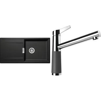 Granitový dřez Set Schock S9-4 (dřez Mono D-100L Stone + baterie SC-510 Stone)