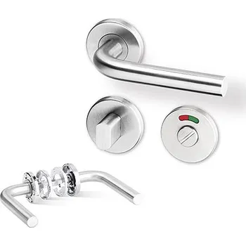 Dveřní kování ACT SERVIS ACT - Lida R TO3 Provedení: WC (koupelna, WC), Povrch: IN - nerez