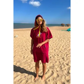 Surf Pončo MASTER - červený meloun XS