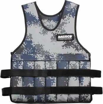 Zátěžové oblečení Merco Hercules zátěžová vesta 20 kg modrá uni