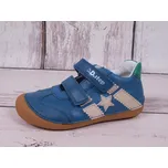 D.D.step Celoroční kožené boty obuv BAREFOOT D. D. step S063-341A modré velikost: 34