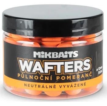 Boilies Mikbaits -Neutrálně vyvážené Wafters 8mm, 100ml - Půlnoční Pomeranč