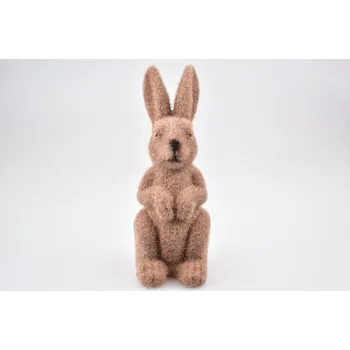Velikonoční dekorace Dekorační zajíc hnědý 14 cm (135722 015 WIPK-3-01525-21 zajíc hnědý)