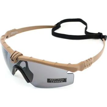 Sportovní střelba NUPROL NUPROL ochranné brýle BATTLE PRO'S, tmavá skla - Písková