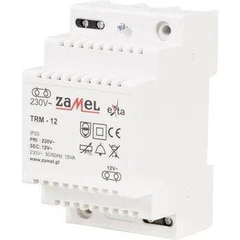 Transformátor Zamel TRM-12 zvonkový transformátor 12 V/AC 1.25 A