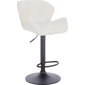 Křeslo Maskérské křeslo ekokůže Horten na černém talíři - bílé