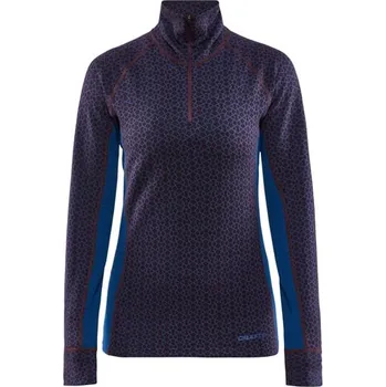 CRAFT MERINO 240 ZIP LS, fialová Varianta: XL