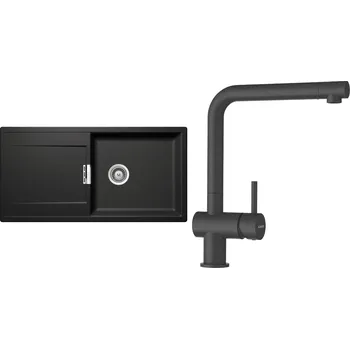 Granitový dřez Set Schock S9-1 (dřez Mono D-100L Stone + baterie Epos Stone)