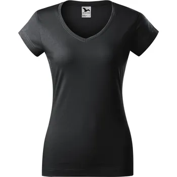 Dámské tričko Fit V-neck tričko dámské XS ebony gray