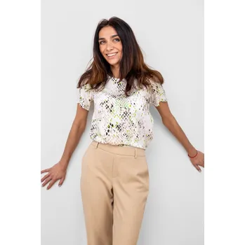 Dámská halenka Broadway dámská vzorovaná halenka Jessi smetanová Velikost: M