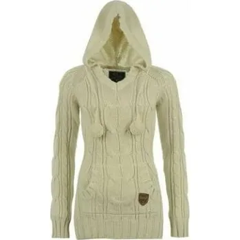 Dámská větrovka Voodoo dolls - Long Length Knitted Jumper Dress Ladies – Cream - 12