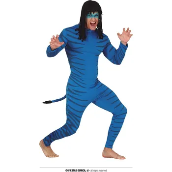 Karnevalový kostým Guirca Fiestas Španělsko Modrý avatar pánský kostým varianta: M 48 - 50