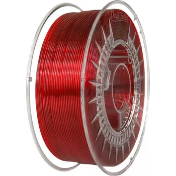 Filament Filament Devil Design PETG RUBÍNOVĚ ČERVENÁ TRANSPARENTNÍ 1,75 mm 1 kg.