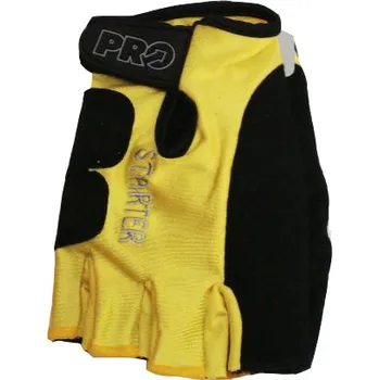 Cyklistické rukavice PRO rukavice letní, žlutá, XL