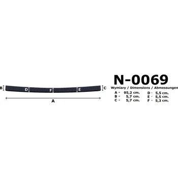 Lišta karosérie Rider Kryt prahu pátých dveří Suzuki S-Cross 2022-, tvrzený plast