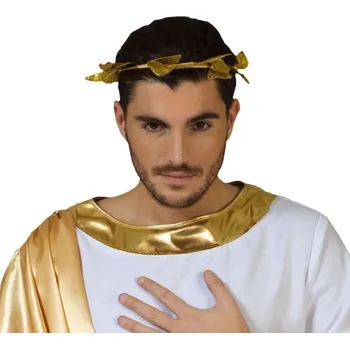 Karnevalový doplněk Funny Fashion Zlatý věnec z listí Říman
